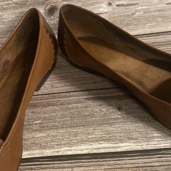 Vintage 9west brown leather flats size 8.5 N - Picture 3 of 5
